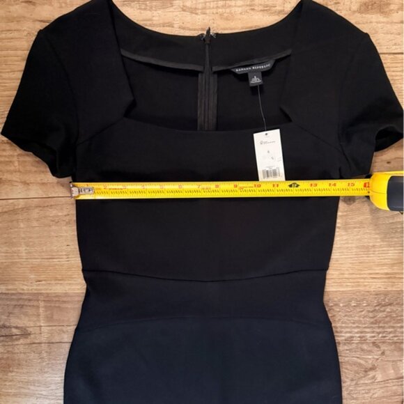 Banana Republic Black Short Sleeve Sheath Dress Size 6 Business ($130) - Picture 4 of 5